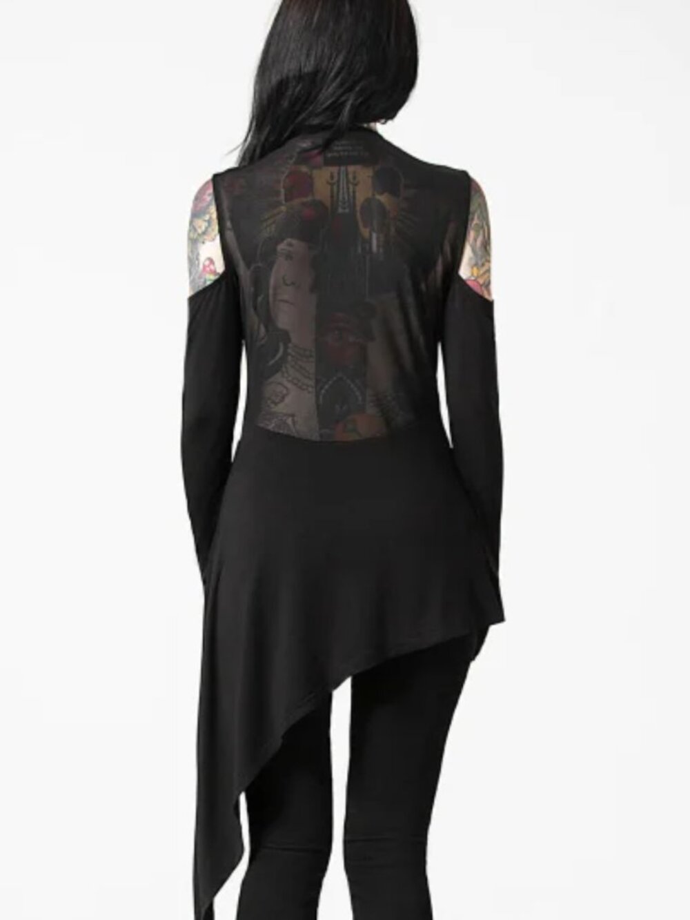 Killstar Turbulent Transit Asymmetrical Tunic XXL - Picture 7 of 7